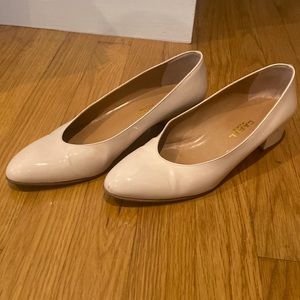 Carel pale pink patent shoes